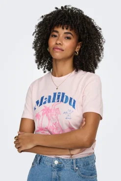 T-shirt estampado nas costas