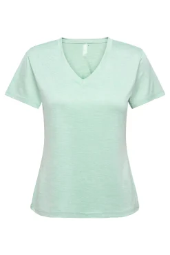 T-shirt gola em bico
