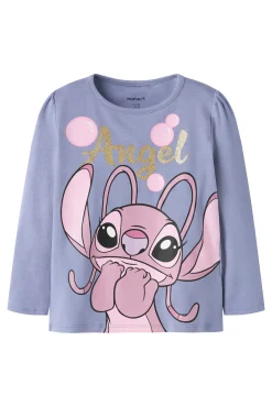 T-shirt manga comprida Stitch menina