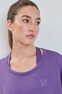 T-shirt manga curta extrassuave roxa