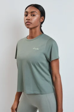 T-shirt manga curta extrassuave verde