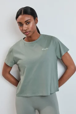 T-shirt manga curta extrassuave verde