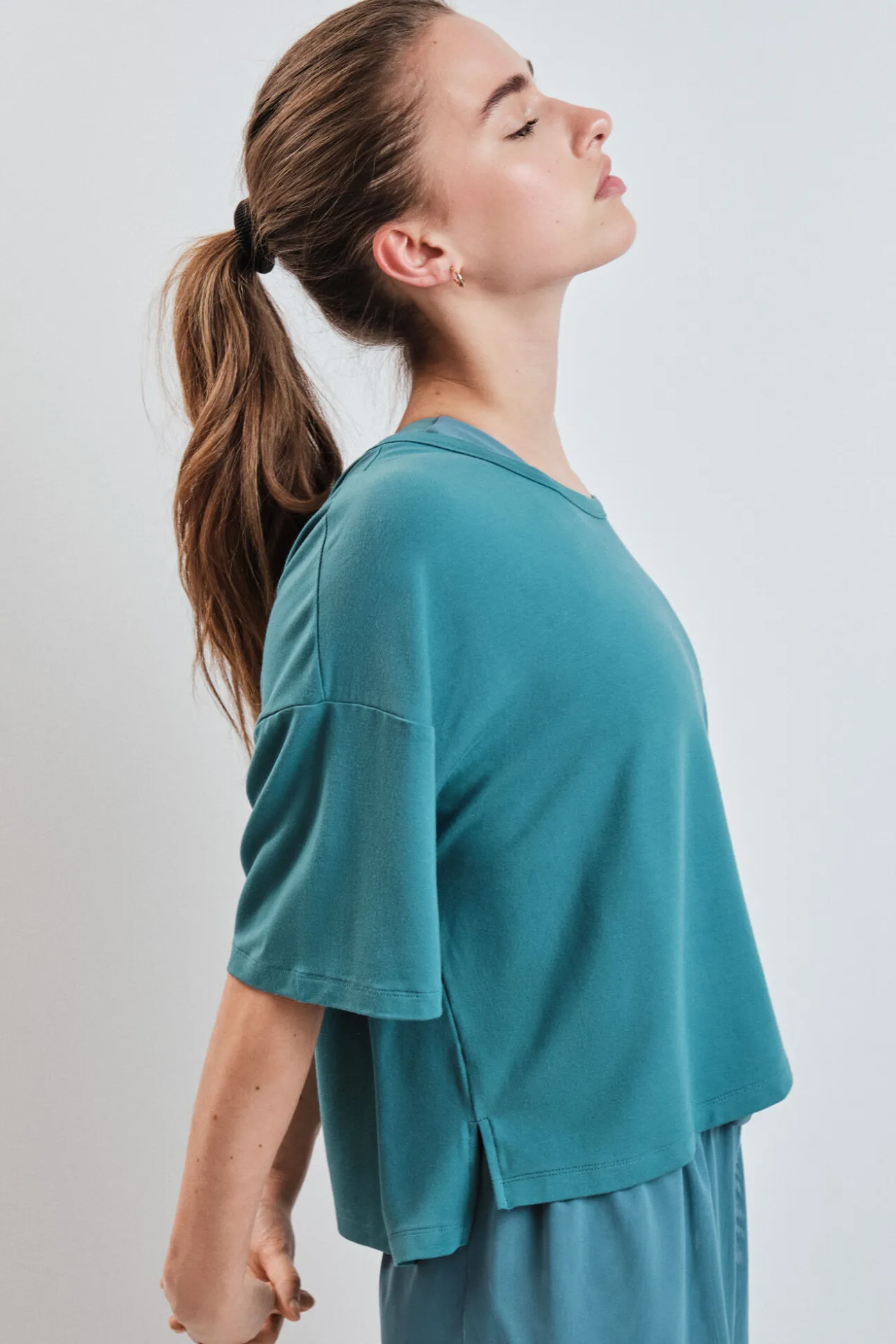 T-shirt manga curta extrassuave verde