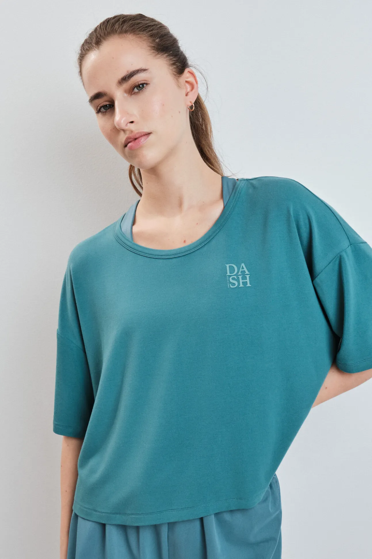 T-shirt manga curta extrassuave verde