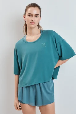 T-shirt manga curta extrassuave verde