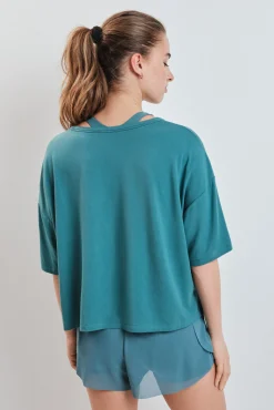 T-shirt manga curta extrassuave verde