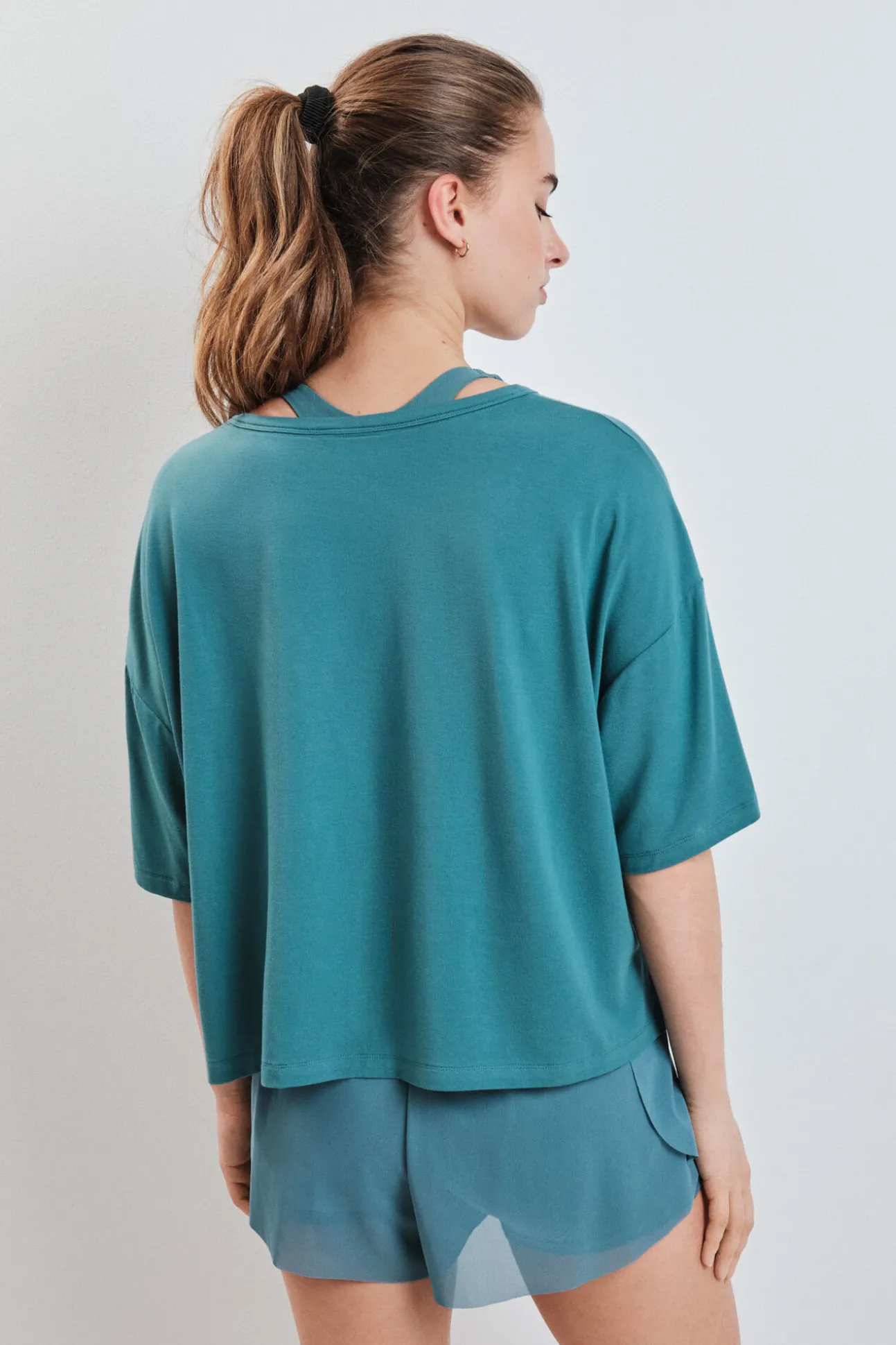 T-shirt manga curta extrassuave verde
