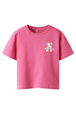 T-shirt manga curta para menina