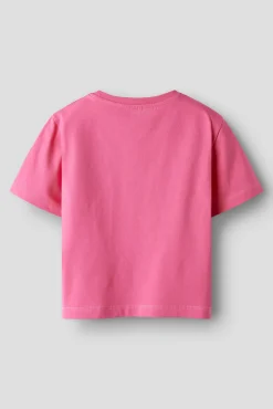 T-shirt manga curta para menina