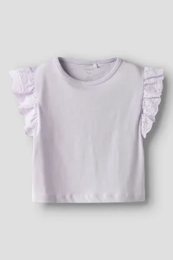 T-shirt manga curta para menina