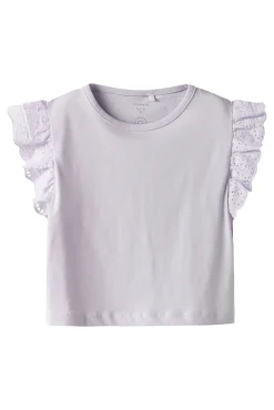 T-shirt manga curta para menina