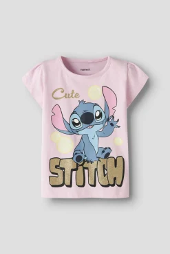 T-shirt manga curta Stitch menina