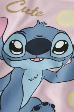 T-shirt manga curta Stitch menina