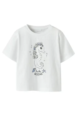 T-shirt mágica para menina de manga curta