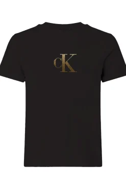 T-Shirt mit glänzendem Kristalldesign