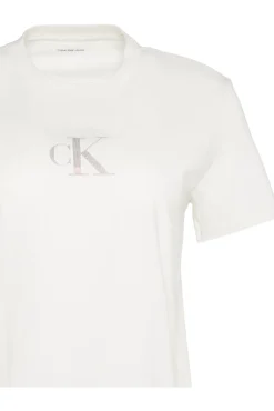 T-Shirt mit glänzendem Kristalldesign