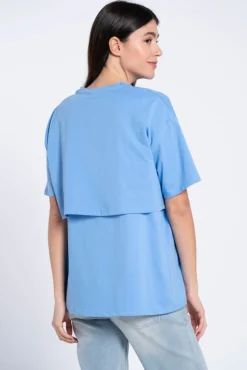 T-shirt pré-mamã básica com frase