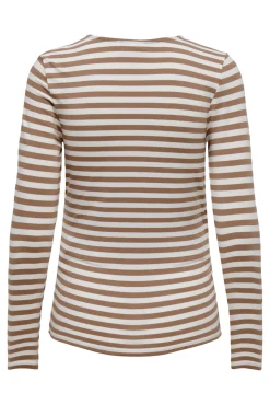 T-shirt pré-mamã com fecho cruzado e gola em v