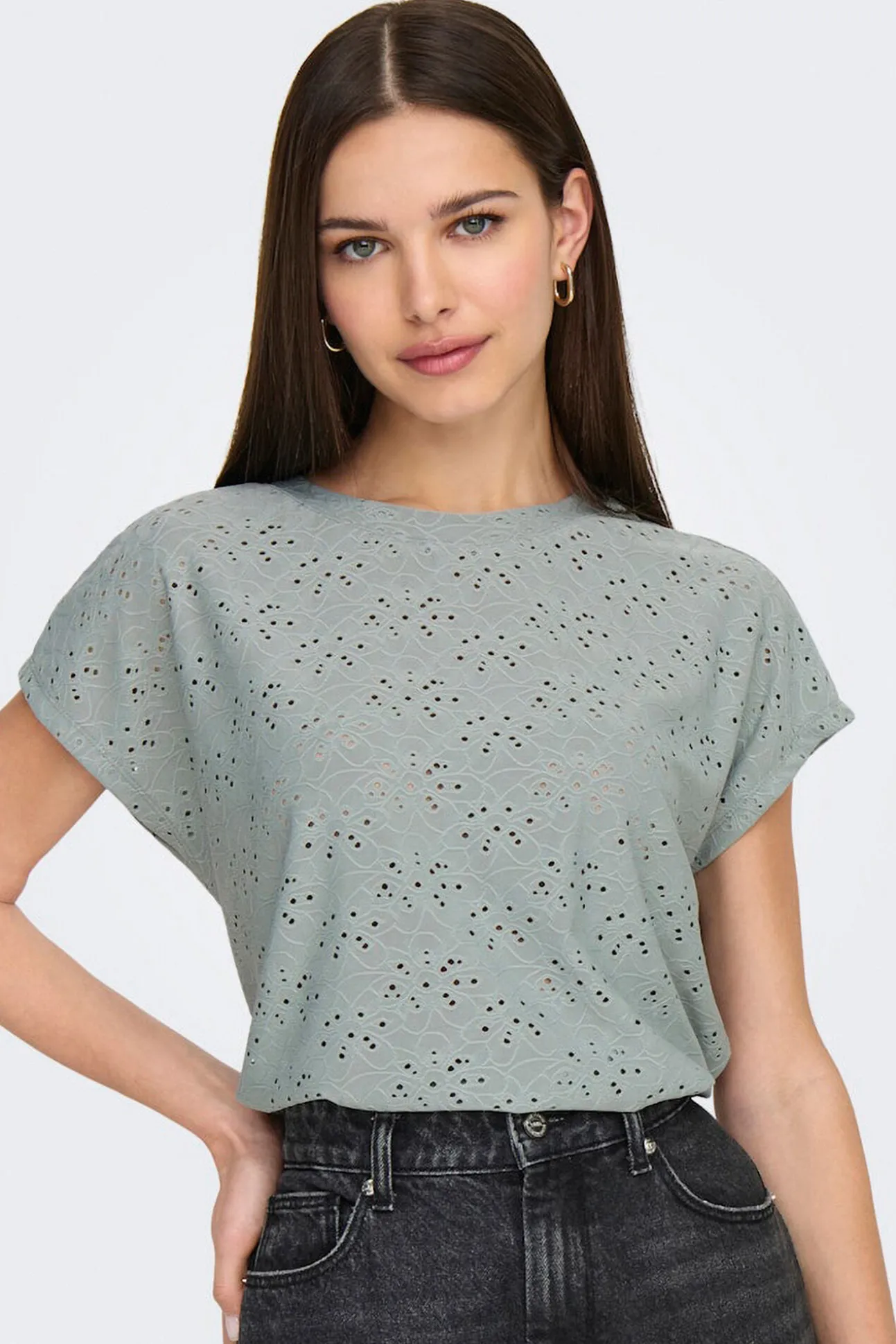 T-shirt regular fit manga curta