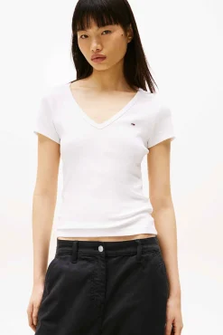 T-shirt slim de manga curta