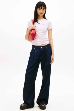 T-shirt slim manga curta
