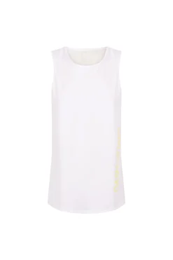 T-shirt técnica halter sem mangas branca