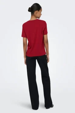 T-shirt texto na frente
