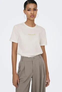 T-shirt texto na frente