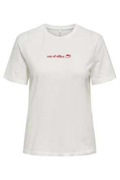 T-shirt texto na frente