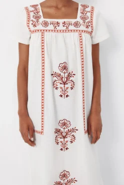 Vestido bordados florais