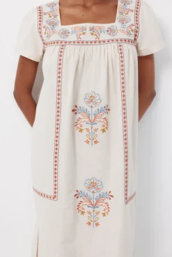Vestido bordados florais