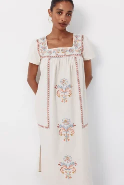 Vestido bordados florais