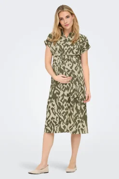 Vestido camiseiro maternity