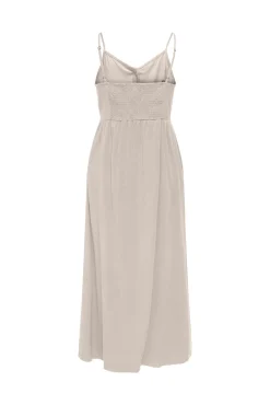Vestido comprido abotoado