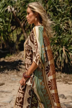 Vestido comprido caftan