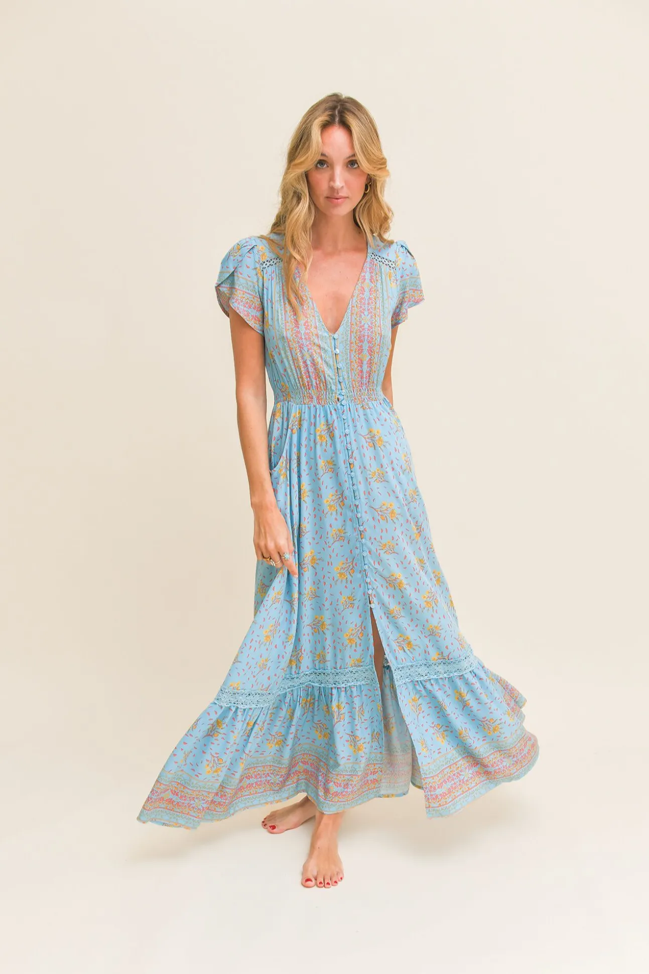 Vestido comprido Carmen