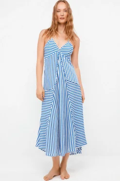 Vestido comprido de alças