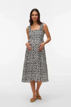 Vestido comprido de alças