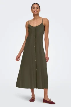 Vestido comprido de alças