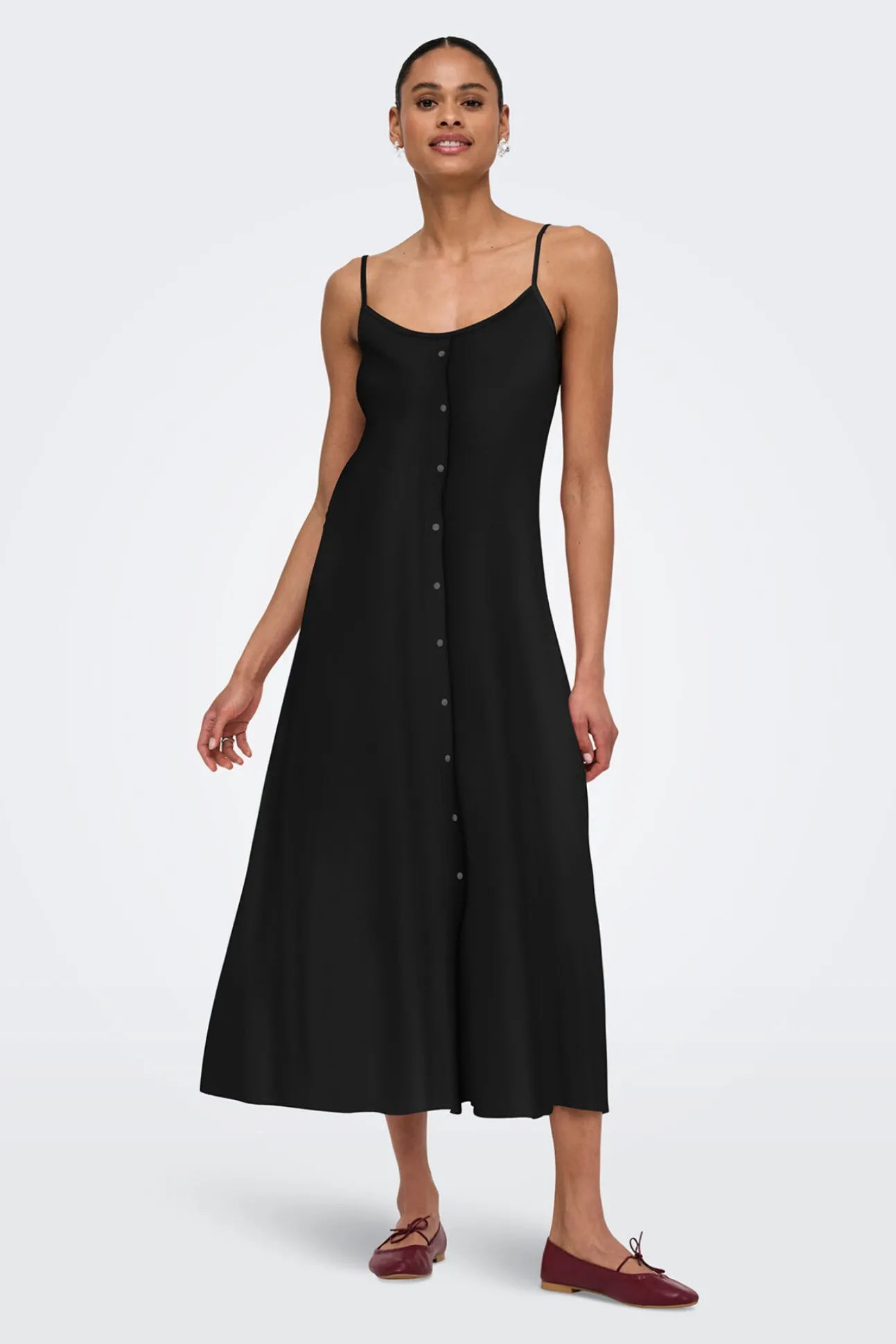 Vestido comprido de alças