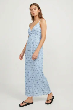Vestido comprido de alças