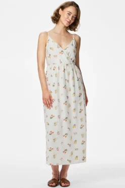 Vestido comprido de alças estampado
