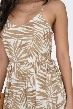 Vestido comprido de linho