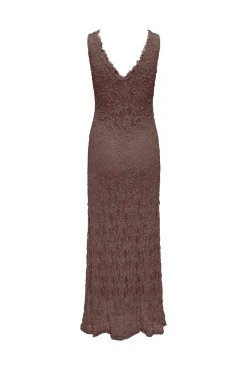 Vestido comprido de renda