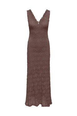 Vestido comprido de renda