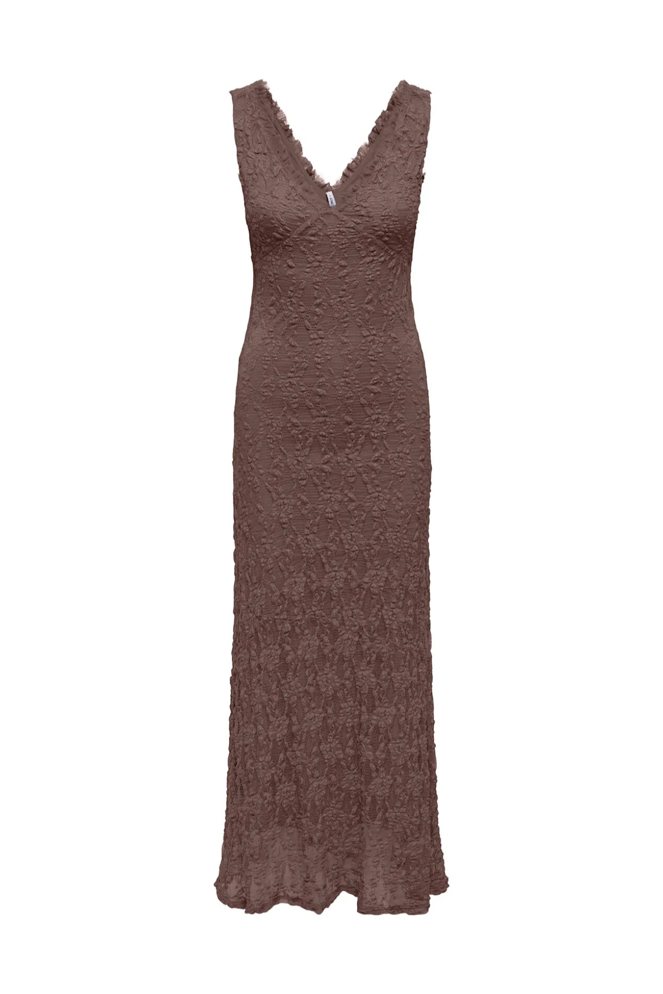 Vestido comprido de renda