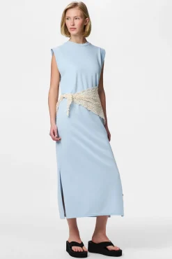 Vestido comprido em algodão
