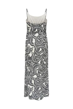 Vestido comprido estampado maternity