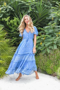 Vestido comprido fluido