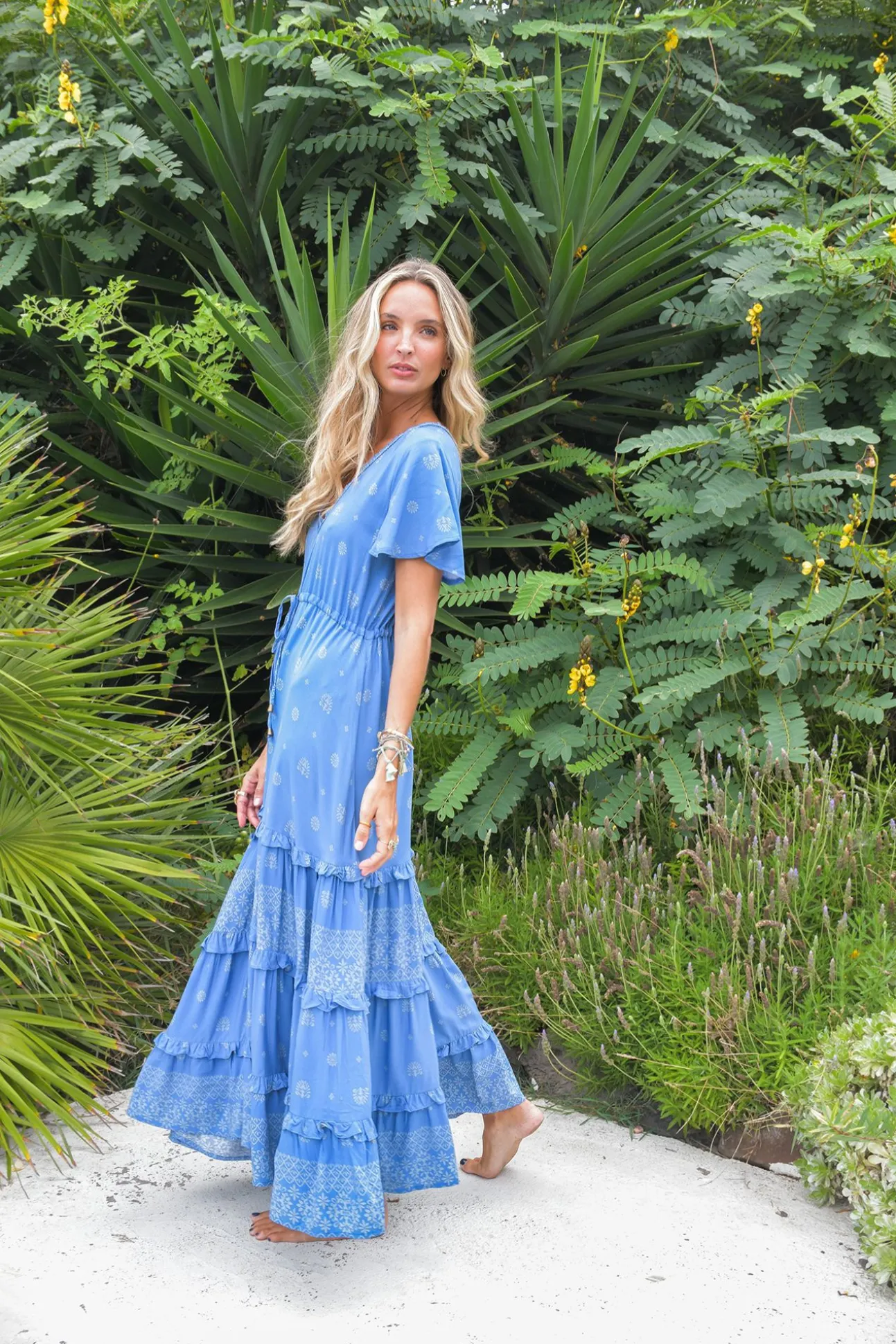 Vestido comprido fluido
